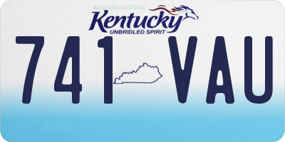KY license plate 741VAU