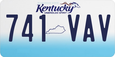 KY license plate 741VAV