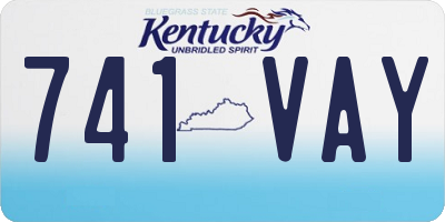 KY license plate 741VAY
