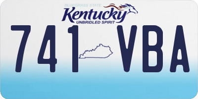 KY license plate 741VBA