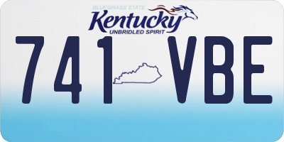 KY license plate 741VBE