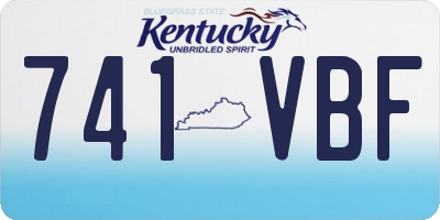 KY license plate 741VBF