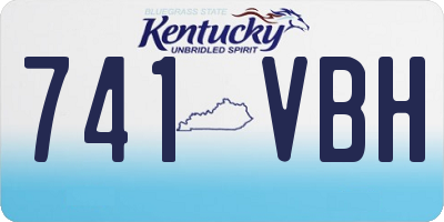 KY license plate 741VBH