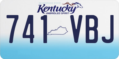 KY license plate 741VBJ