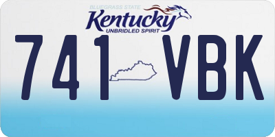 KY license plate 741VBK