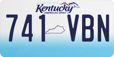 KY license plate 741VBN
