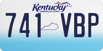 KY license plate 741VBP
