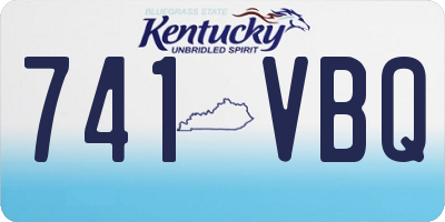 KY license plate 741VBQ