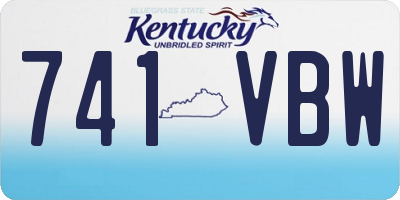 KY license plate 741VBW