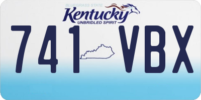 KY license plate 741VBX