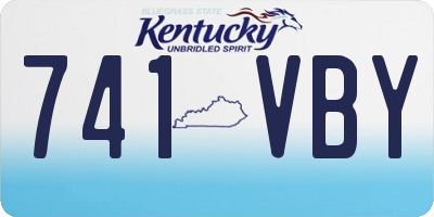 KY license plate 741VBY