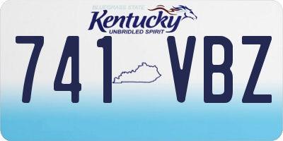 KY license plate 741VBZ