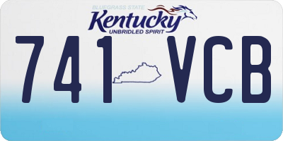KY license plate 741VCB