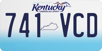 KY license plate 741VCD