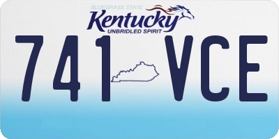 KY license plate 741VCE