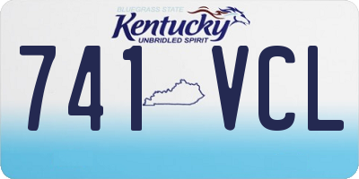 KY license plate 741VCL
