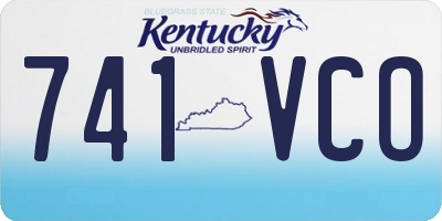 KY license plate 741VCO
