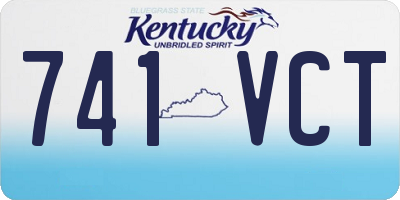 KY license plate 741VCT