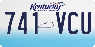 KY license plate 741VCU