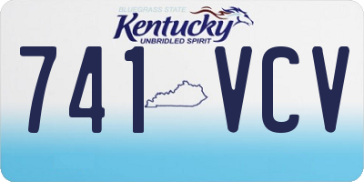 KY license plate 741VCV