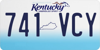 KY license plate 741VCY