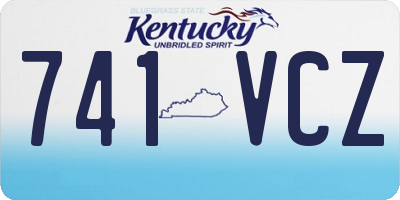 KY license plate 741VCZ