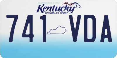 KY license plate 741VDA