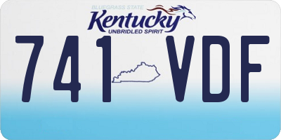 KY license plate 741VDF