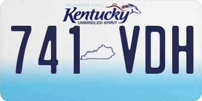 KY license plate 741VDH