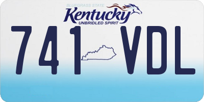 KY license plate 741VDL