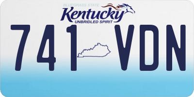 KY license plate 741VDN