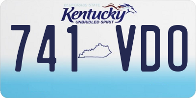 KY license plate 741VDO