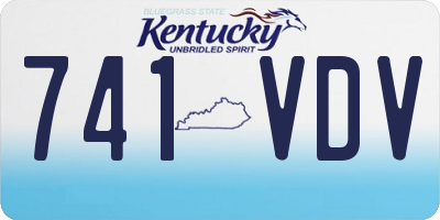KY license plate 741VDV