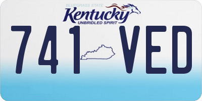 KY license plate 741VED