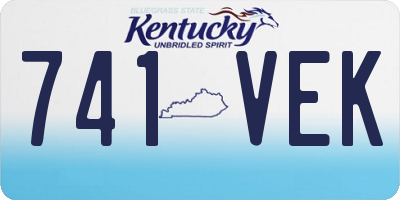 KY license plate 741VEK