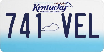 KY license plate 741VEL