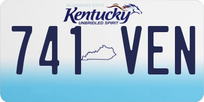 KY license plate 741VEN