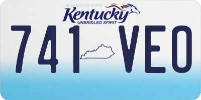 KY license plate 741VEO