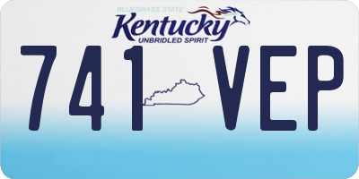 KY license plate 741VEP