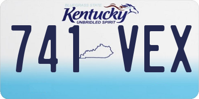 KY license plate 741VEX
