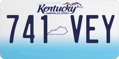 KY license plate 741VEY