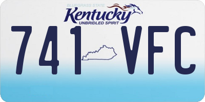 KY license plate 741VFC