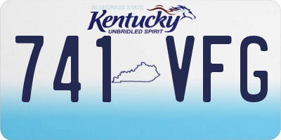 KY license plate 741VFG