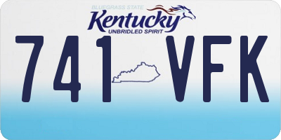 KY license plate 741VFK