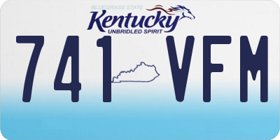 KY license plate 741VFM
