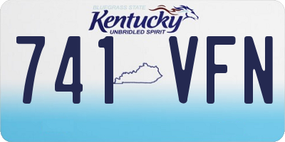 KY license plate 741VFN