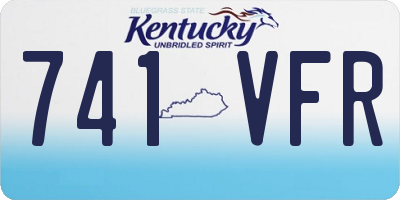 KY license plate 741VFR