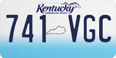 KY license plate 741VGC