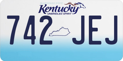 KY license plate 742JEJ