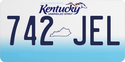 KY license plate 742JEL
